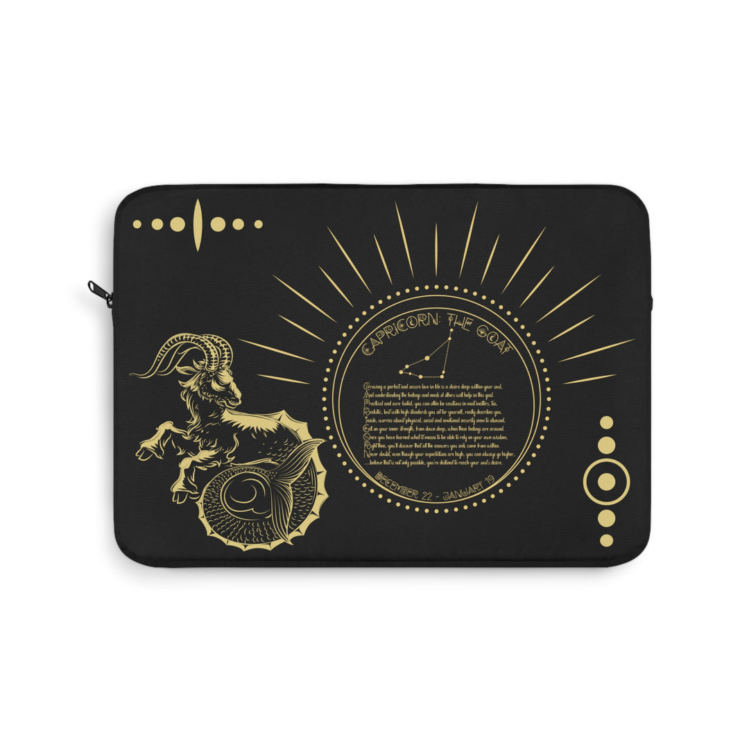 Capricorn Acrostic Poem Laptop Sleeve