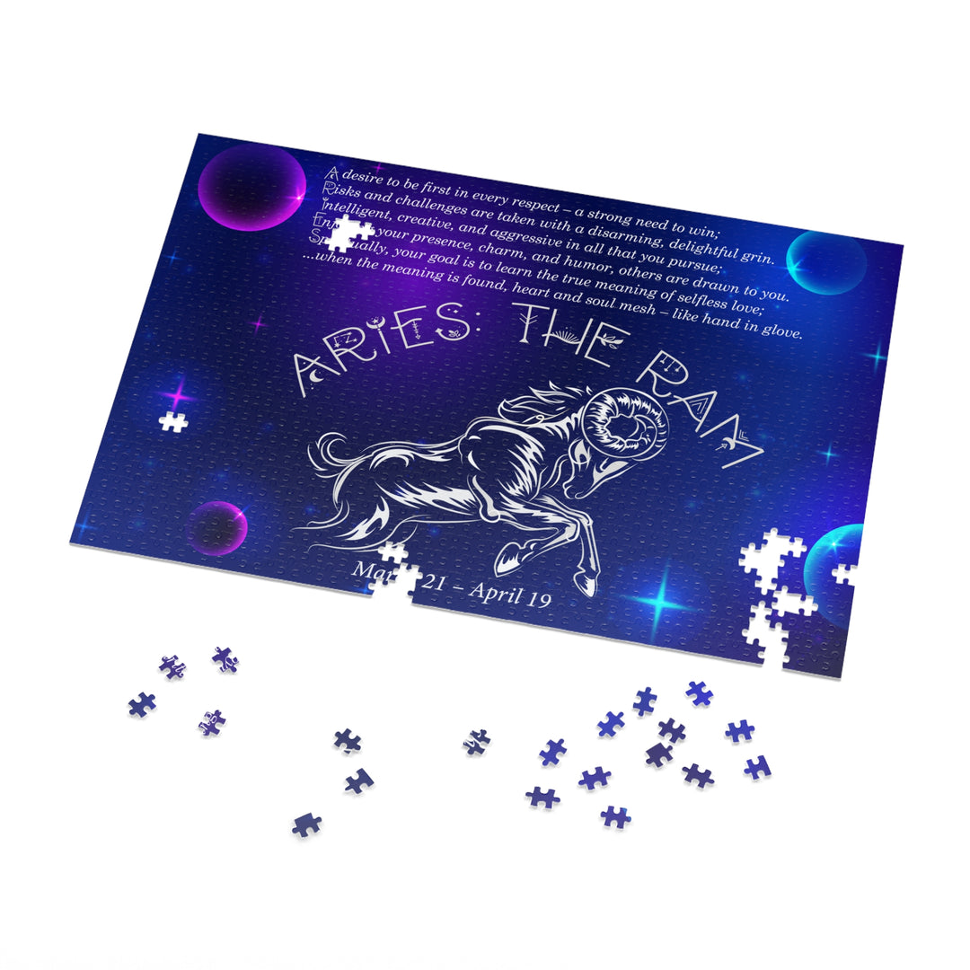 Aries Acrostic Poem Puzzle - Tin Box