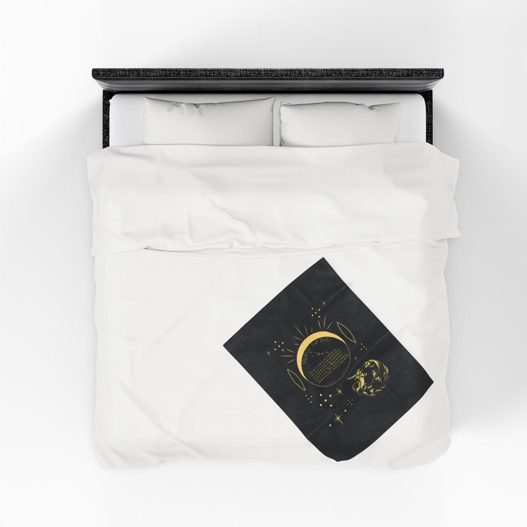 Taurus Acrostic Poem Velveteen Blanket