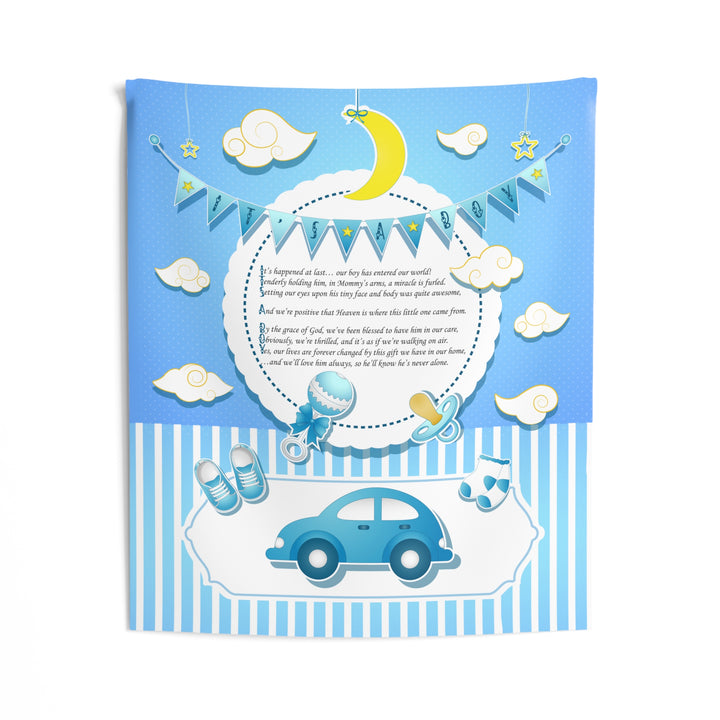 "It's a Boy" Acrostic Poem Baby Shower Backdrop - Baby Items