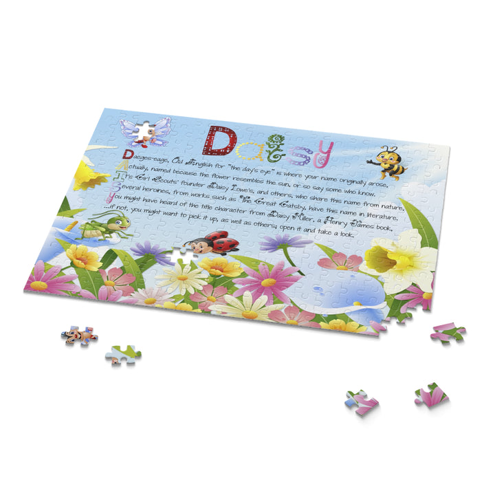 Namesakes Acrostic Personalized Name Puzzle - Flowers and Insects
