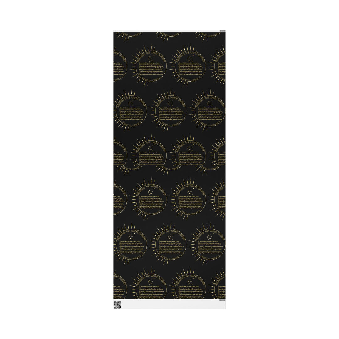 Aquarius Acrostic Poem Chic Gift Wrapping Paper