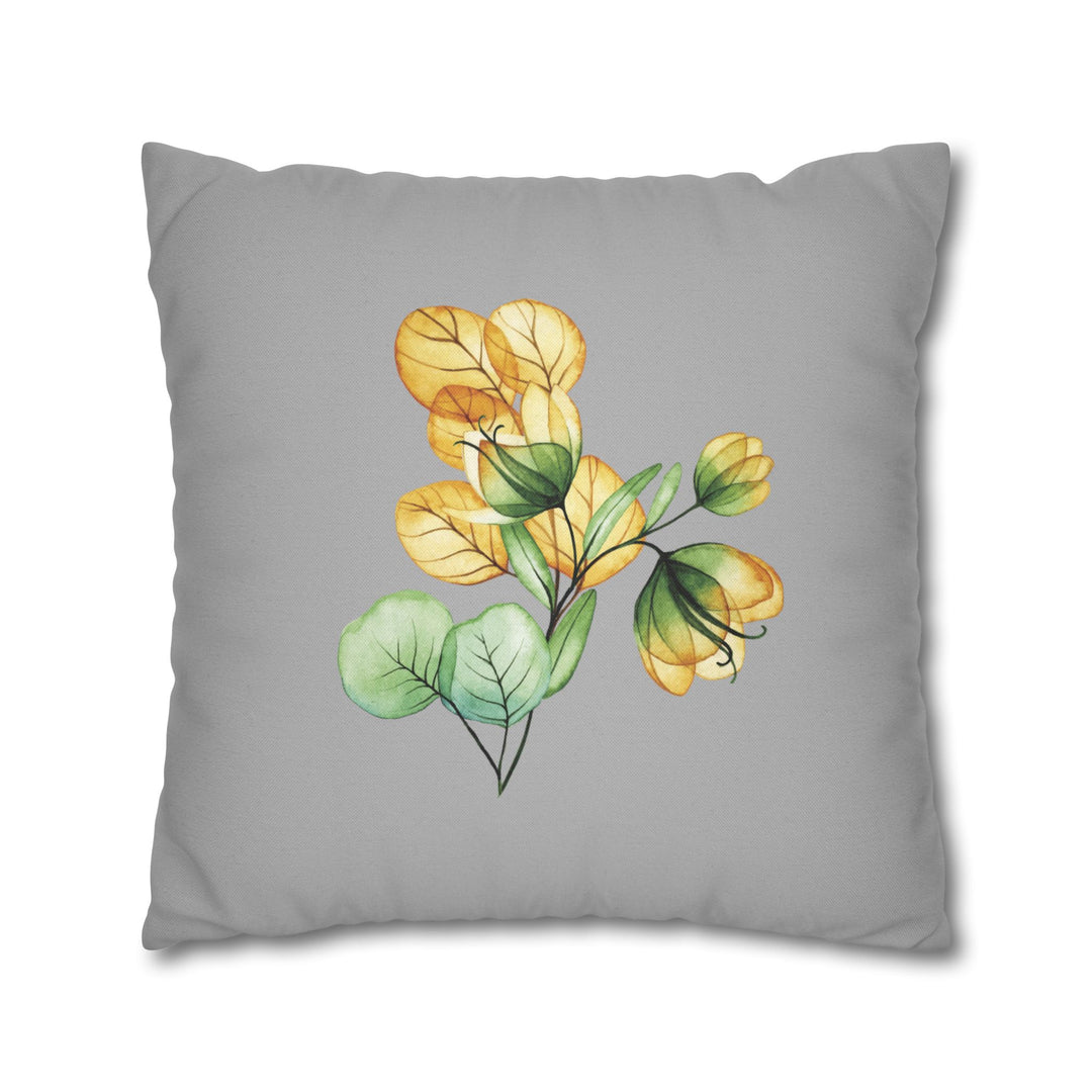 Mom and Dad Acrostic Poem Pillow Cover - Grey