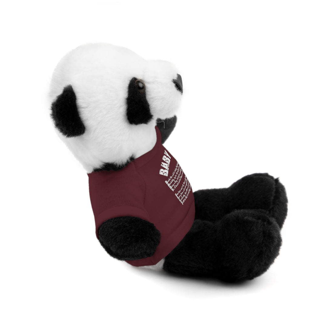 Baby Feet Acrostic Poem Stuffed Animals with Tee - Baby Feet - Gold Footprints