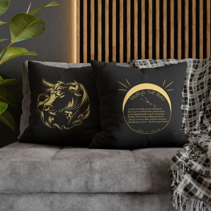 Taurus Acrostic Poem Pillow Cover