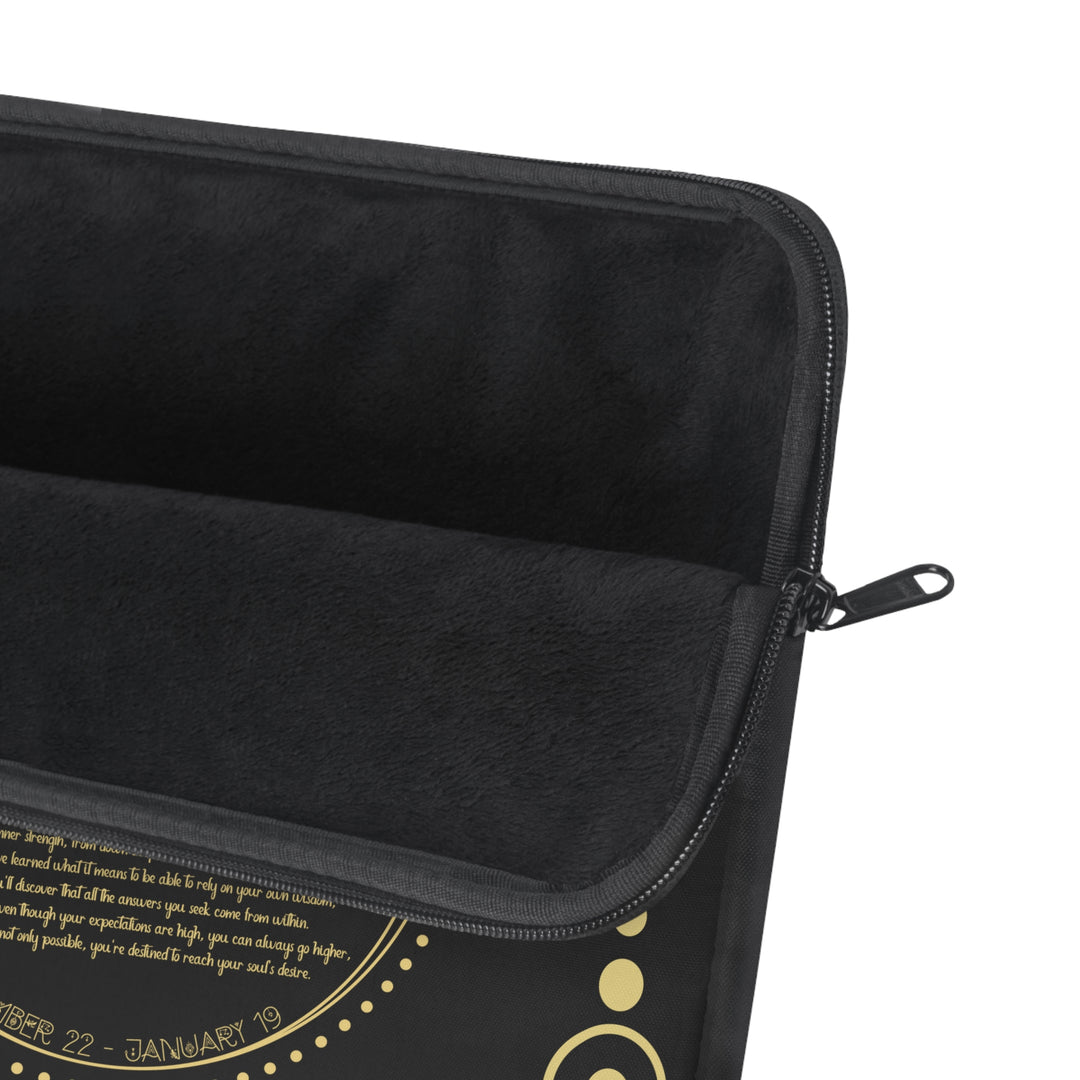 Capricorn Acrostic Poem Laptop Sleeve