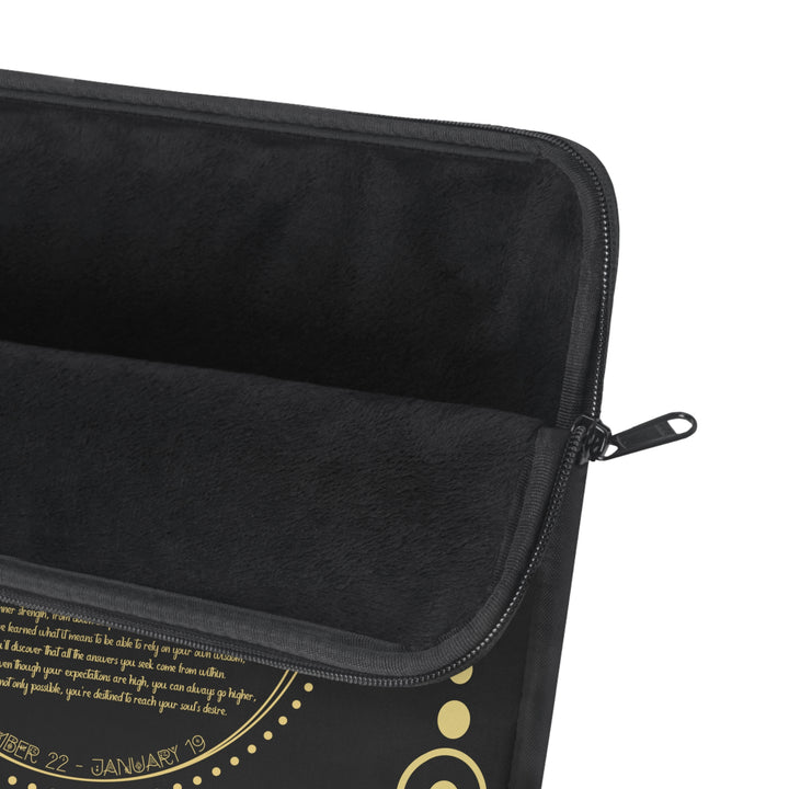 Capricorn Acrostic Poem Laptop Sleeve