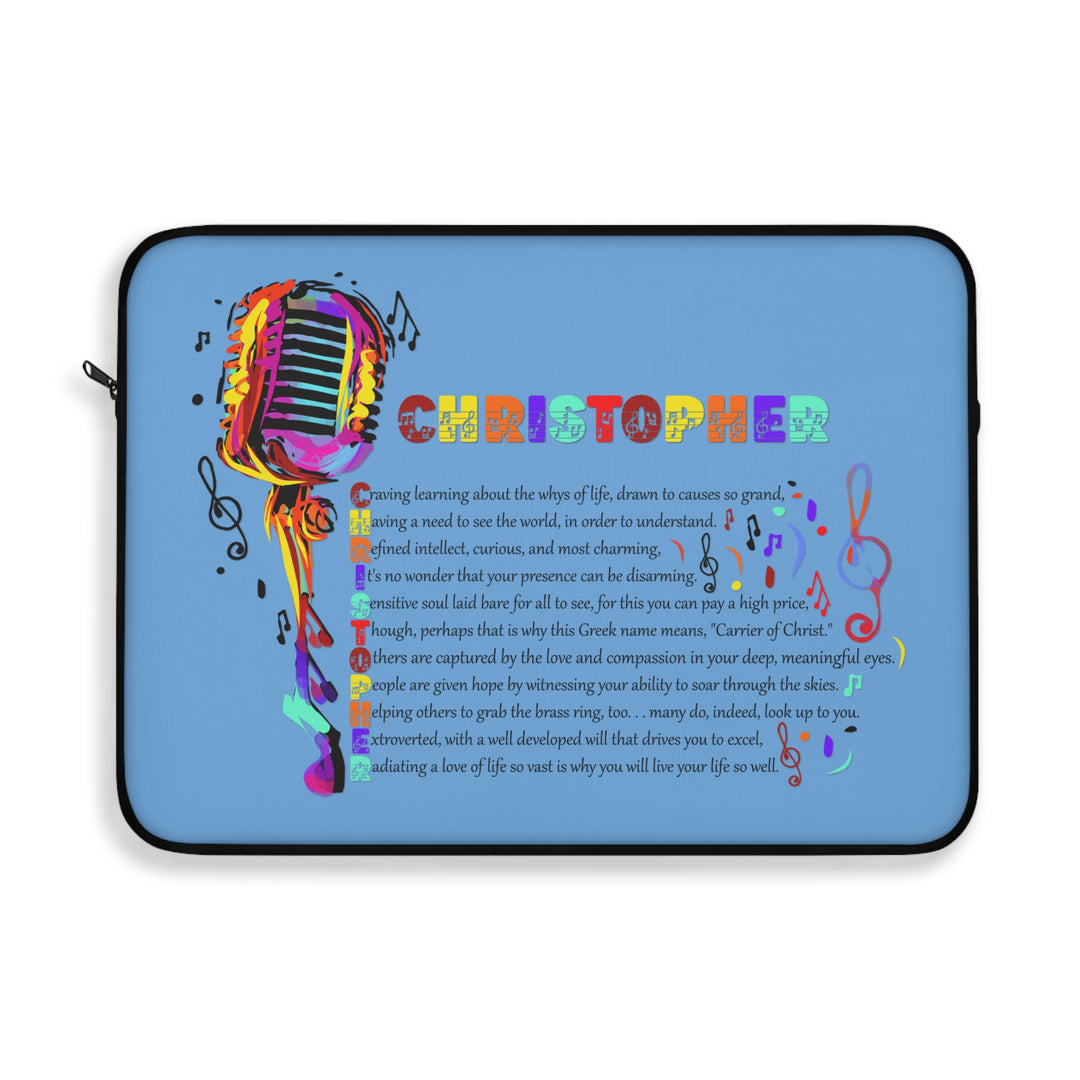 Namesakes  Acrostic Poem Laptop Sleeve