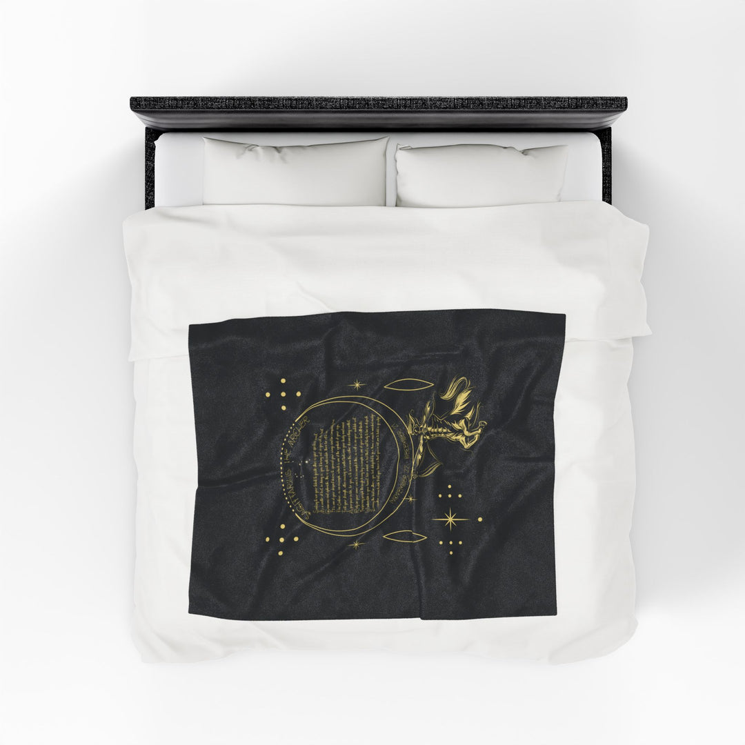 Sagittarius Acrostic Poem Velveteen Blanket