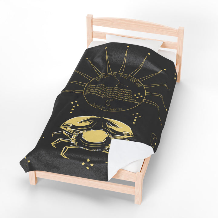Cancer Acrostic Poem Velveteen Blanket
