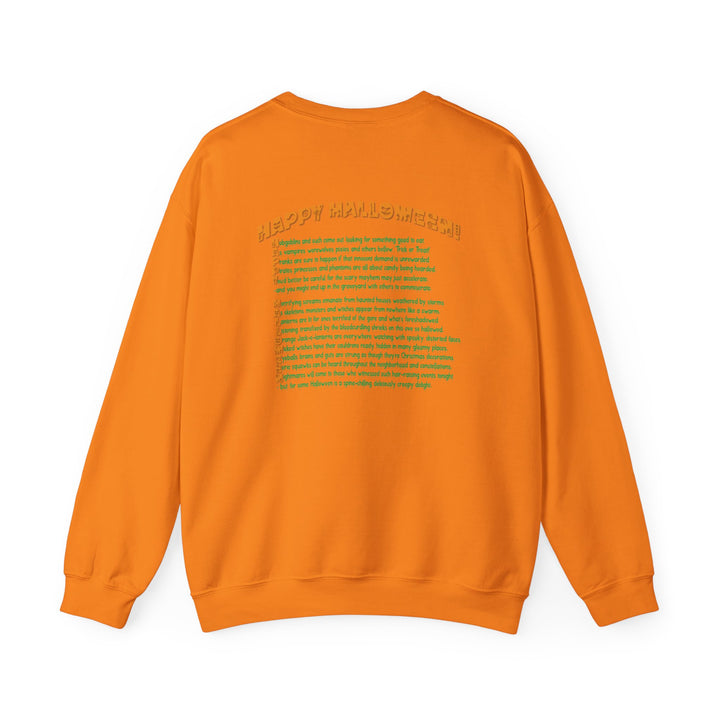 Happy Halloween Acrostic Poem Sweatshirt -  Old Witch