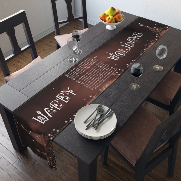 “Happy Holidays” Table Runner
