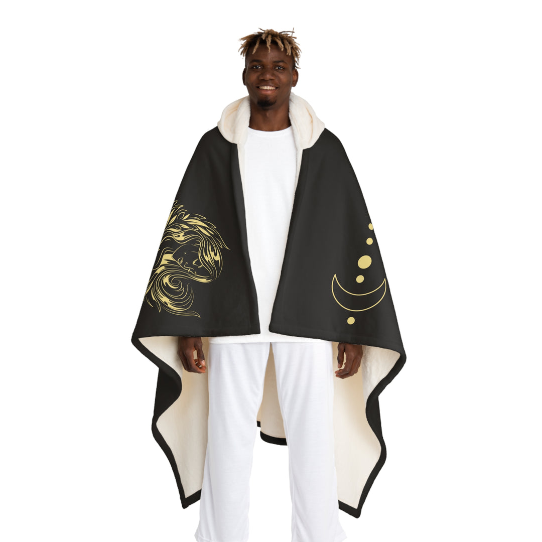 Virgo Acrostic Poem Sherpa Hooded Blanket