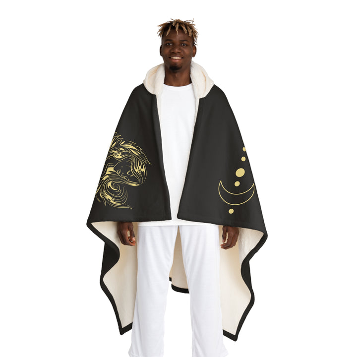 Virgo Acrostic Poem Sherpa Hooded Blanket