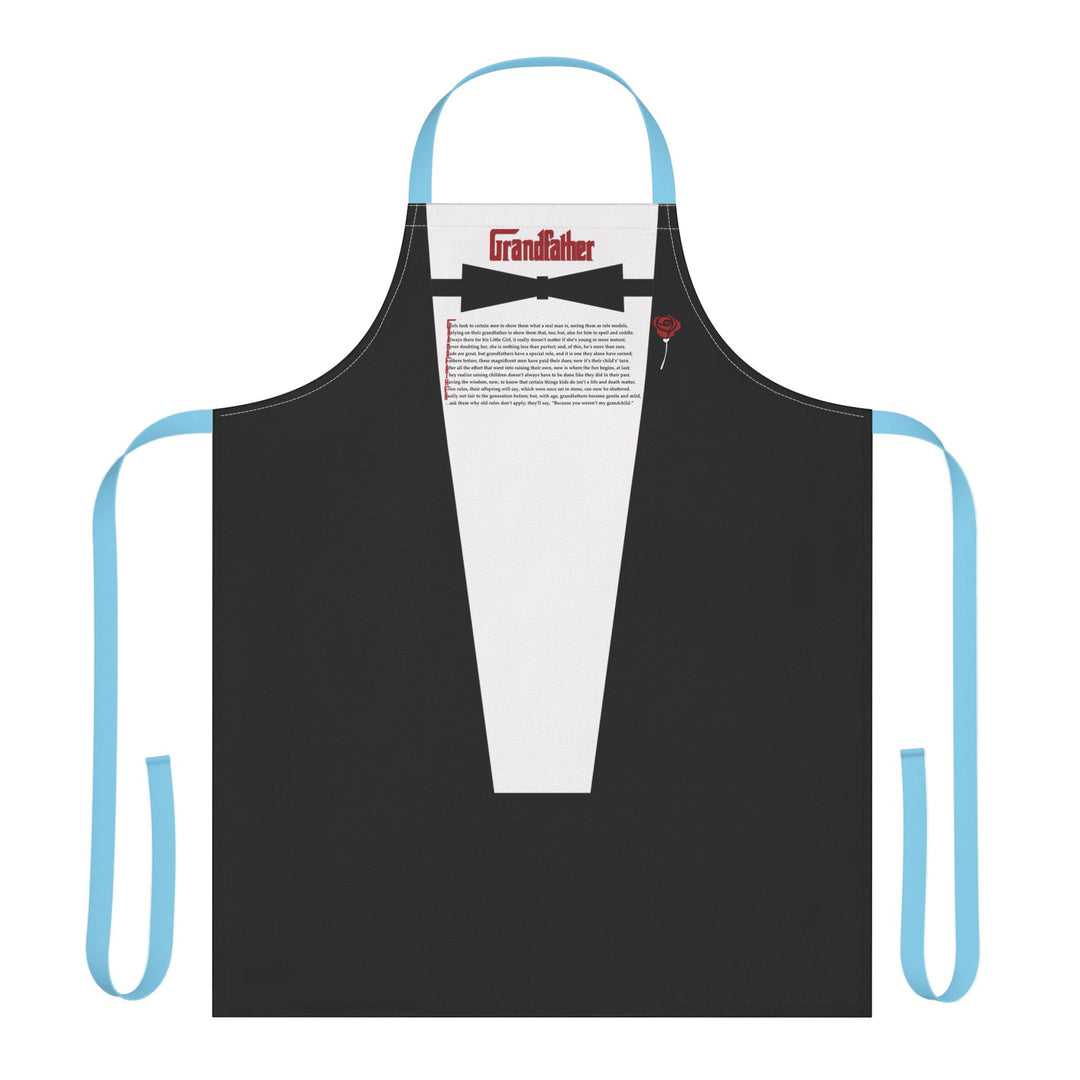 Grandfather Acrostic Poem Formal Adjustable Tie Back Chef Apron - Tuxedo Shirt