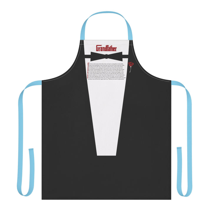 Grandfather Acrostic Poem Formal Adjustable Tie Back Chef Apron - Tuxedo Shirt