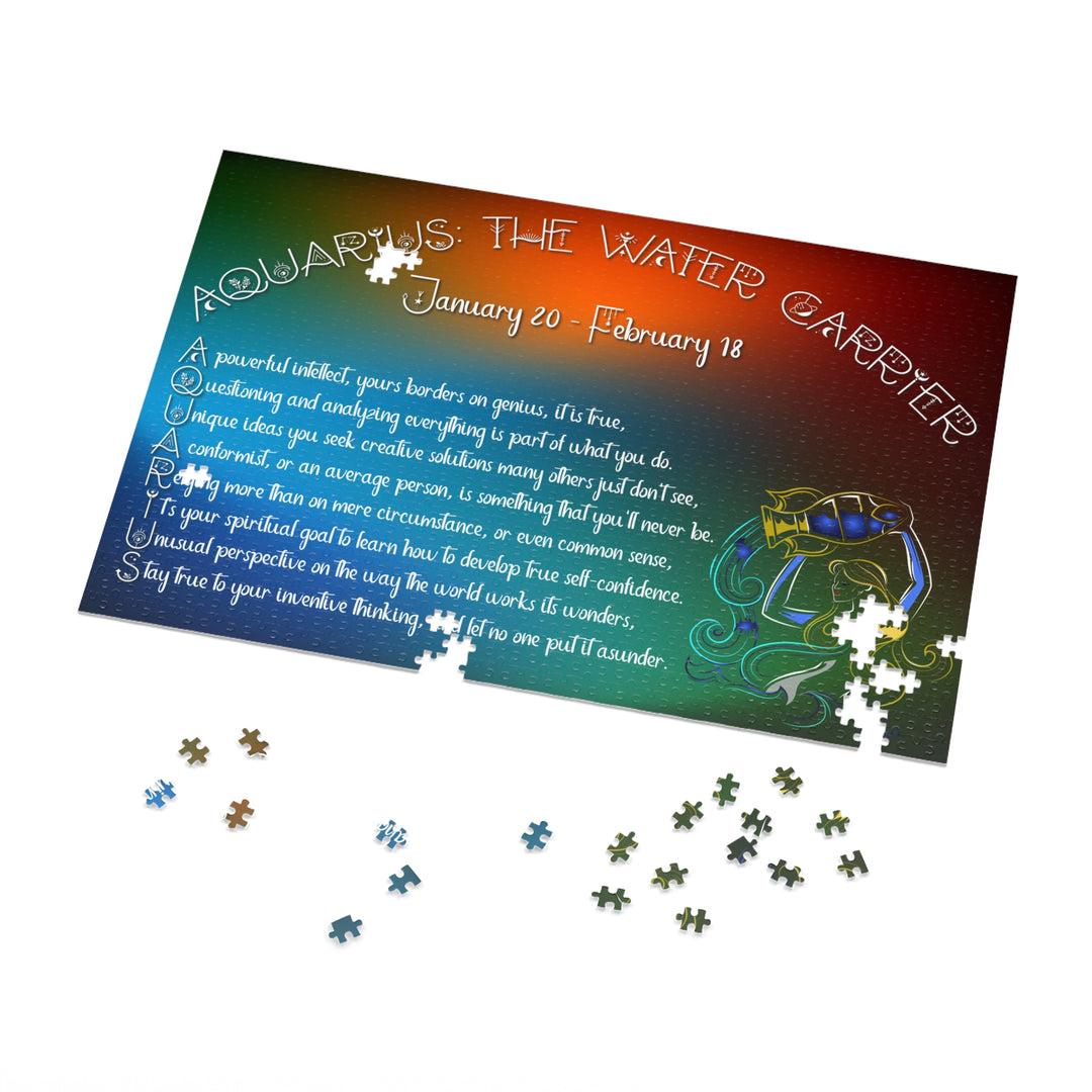 "Aquarius" Acrostic Poem Jigsaw Puzzle