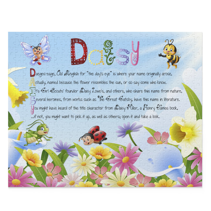 Namesakes Acrostic Personalized Name Puzzle - Flowers and Insects