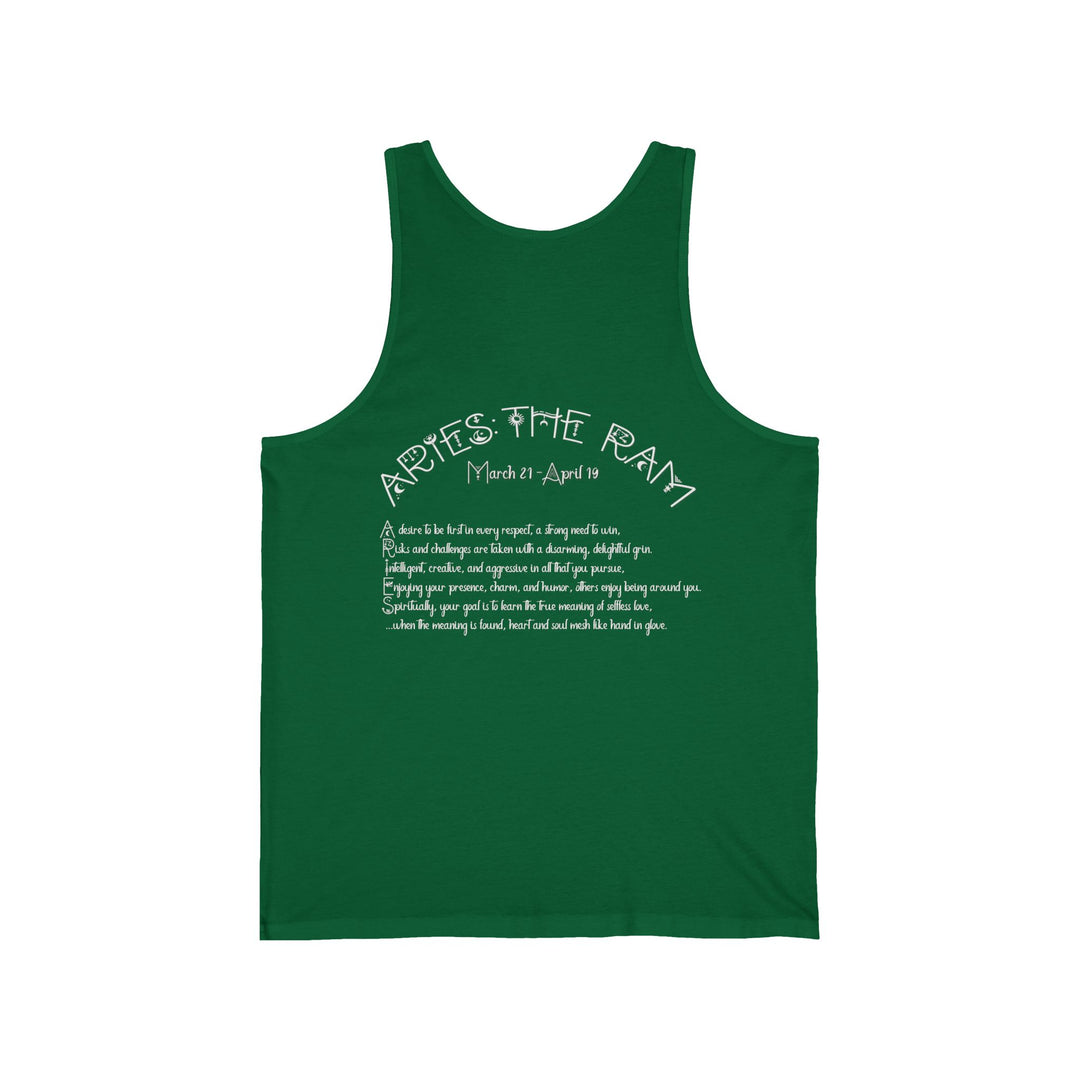 “Aries”  Unisex Acrostic Poem Jersey Tank