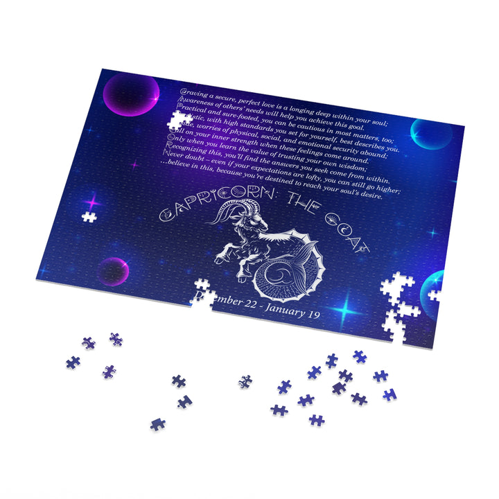 Capricorn Acrostic Poem Puzzle - Tin Box