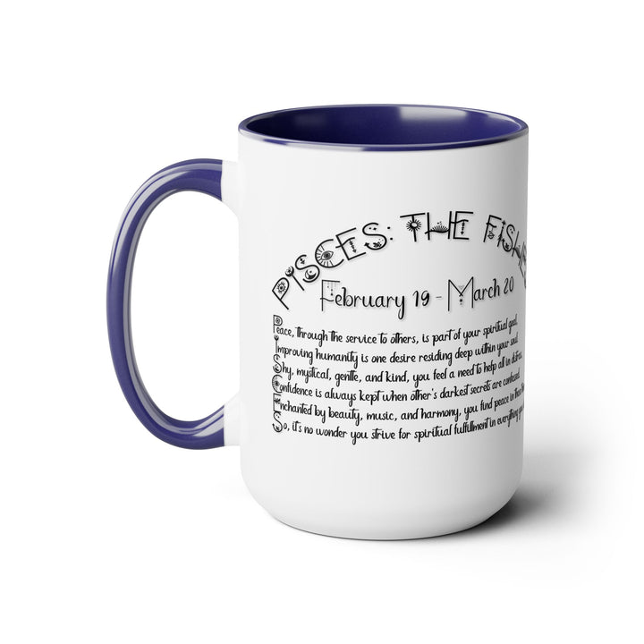 Pisces Two-Tone Coffee Mugs - 15oz