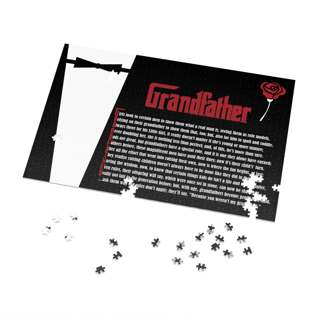 Grandfather Acrostic Poem Jigsaw Puzzle - Tin Box