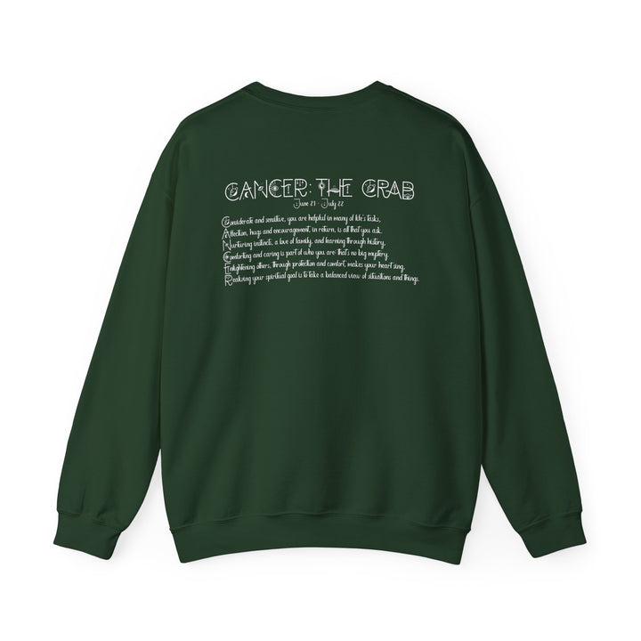 Cancer Acrostic Poem Astrology Sweatshirt - Unisex