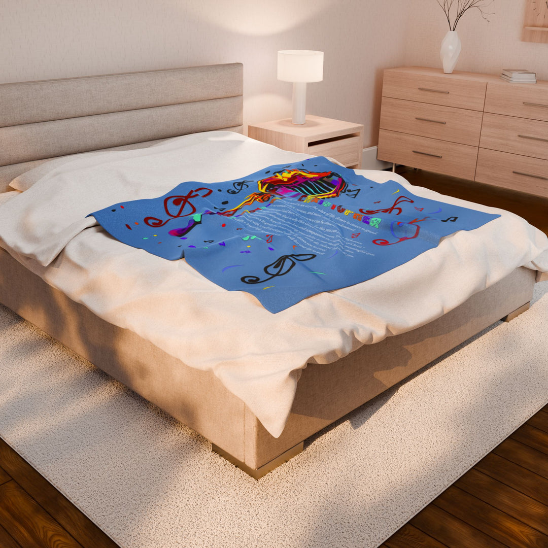 Namesakes Acrostic Poem on Velveteen Plush Blanket