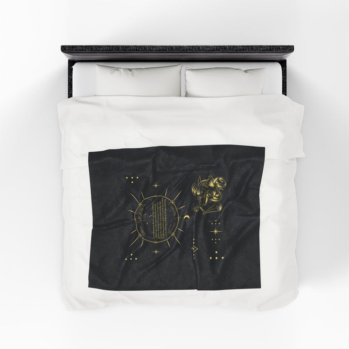 Libra Acrostic Poem Velveteen Blanket