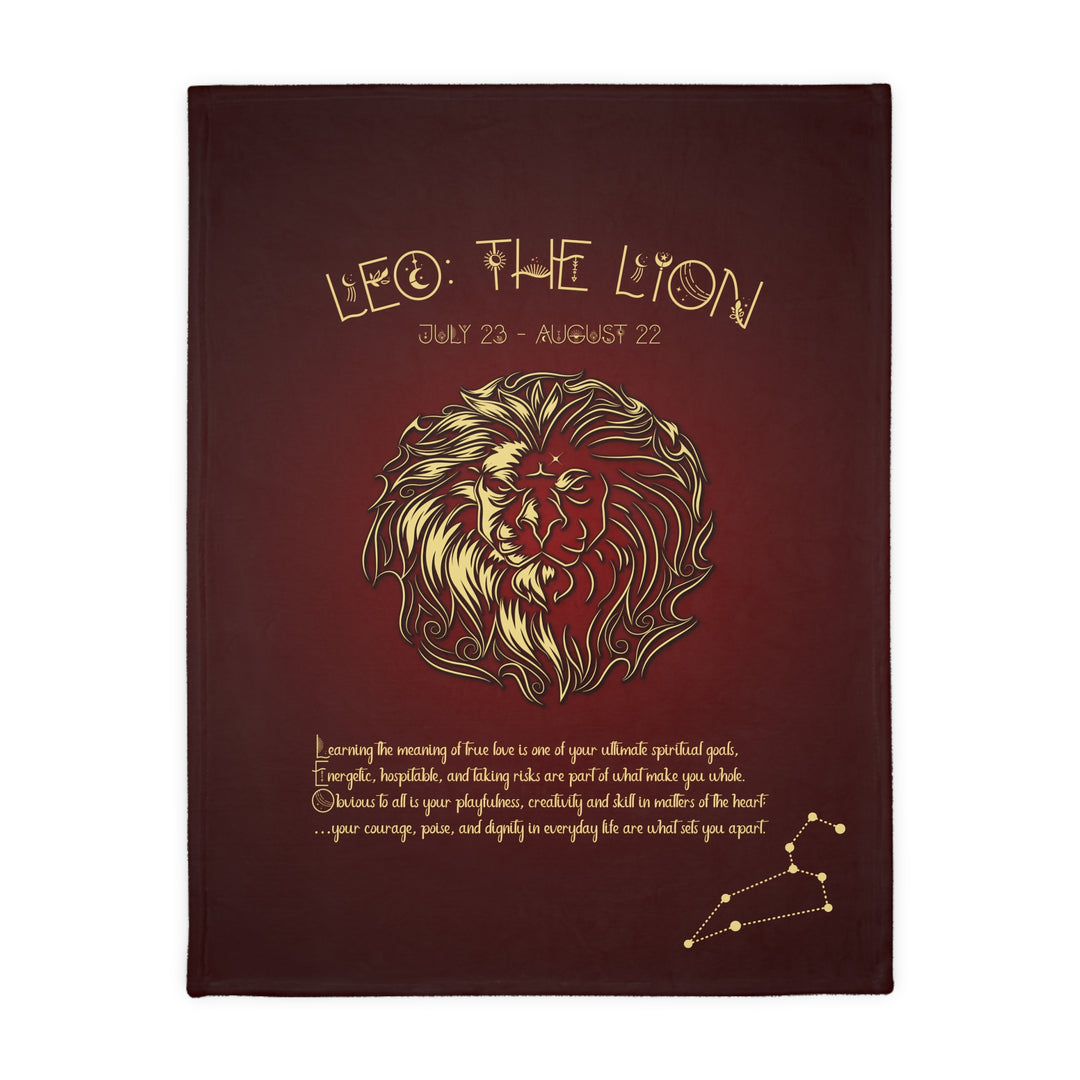 Leo Velveteen Microfiber Blanket (Two-sided print)