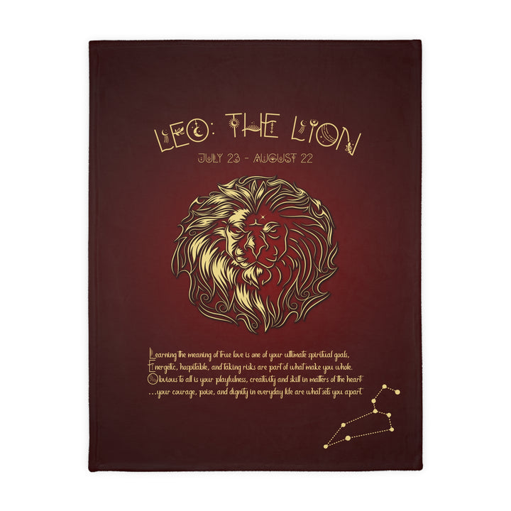 Leo Velveteen Microfiber Blanket (Two-sided print)