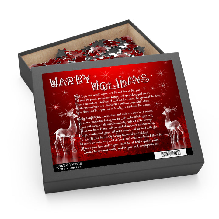 Happy Holidays Acrostic Poem Jigsaw Puzzle
