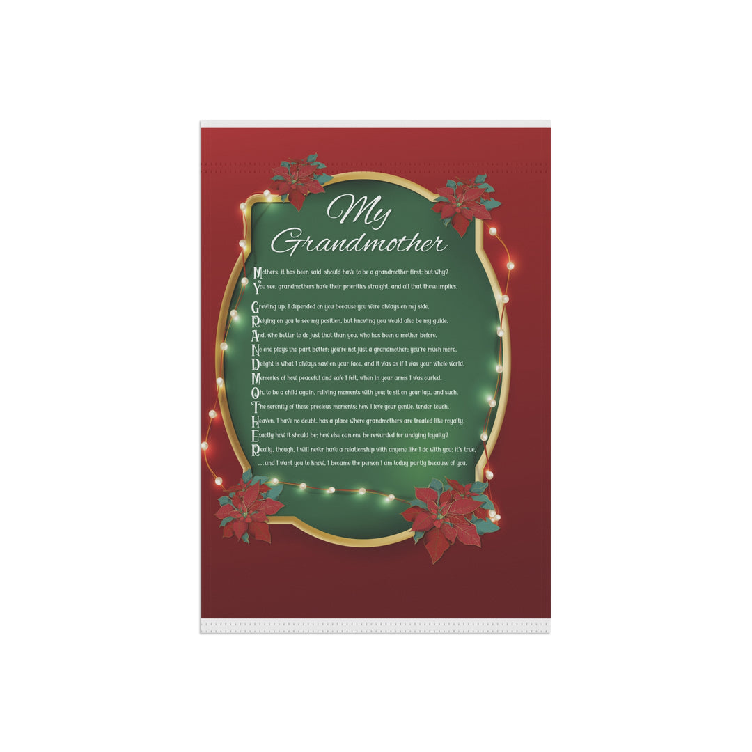 CHANGE GRAPHIC Grandmother Acrostic Poem outdoor/Garden Banner