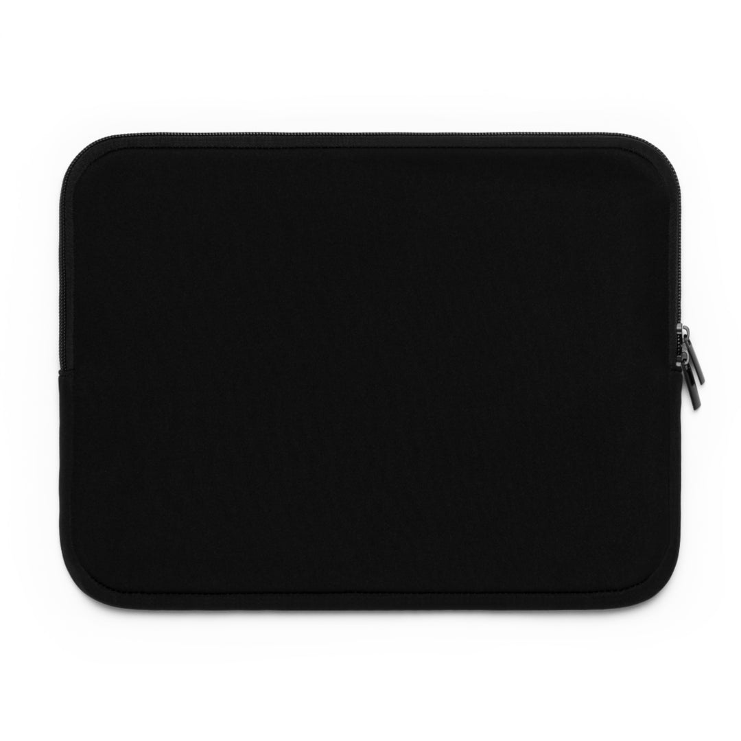 Aquarius Acrostic Poem Neoprene Laptop Sleeve - Solid Black Back