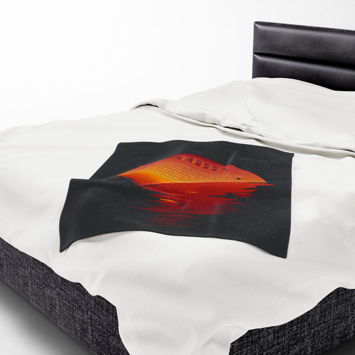 Namesakes  Acrostic Poem on Velveteen Plush Blanket - Sunset Reflection