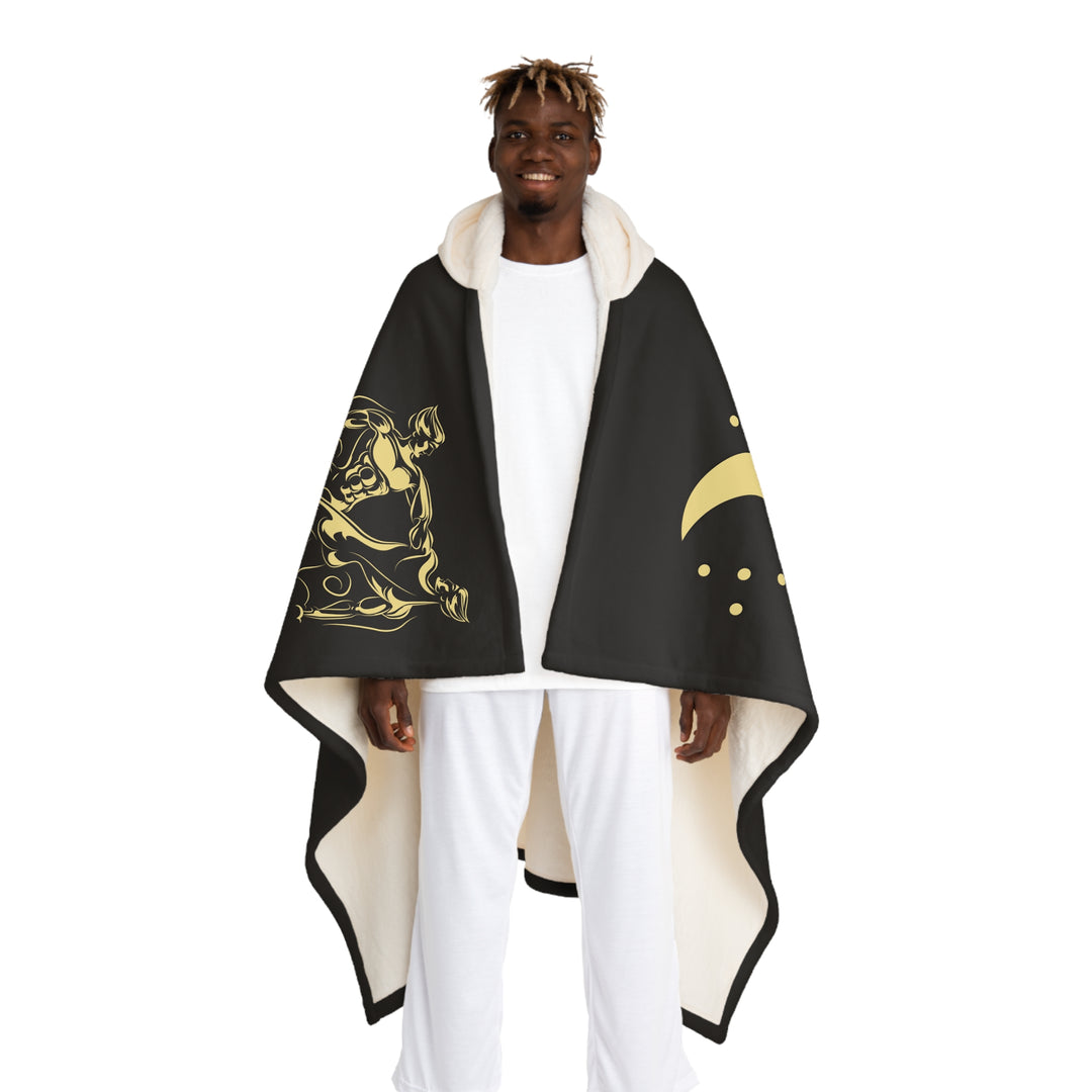 Gemini Acrostic Poem Sherpa Hooded Blanket