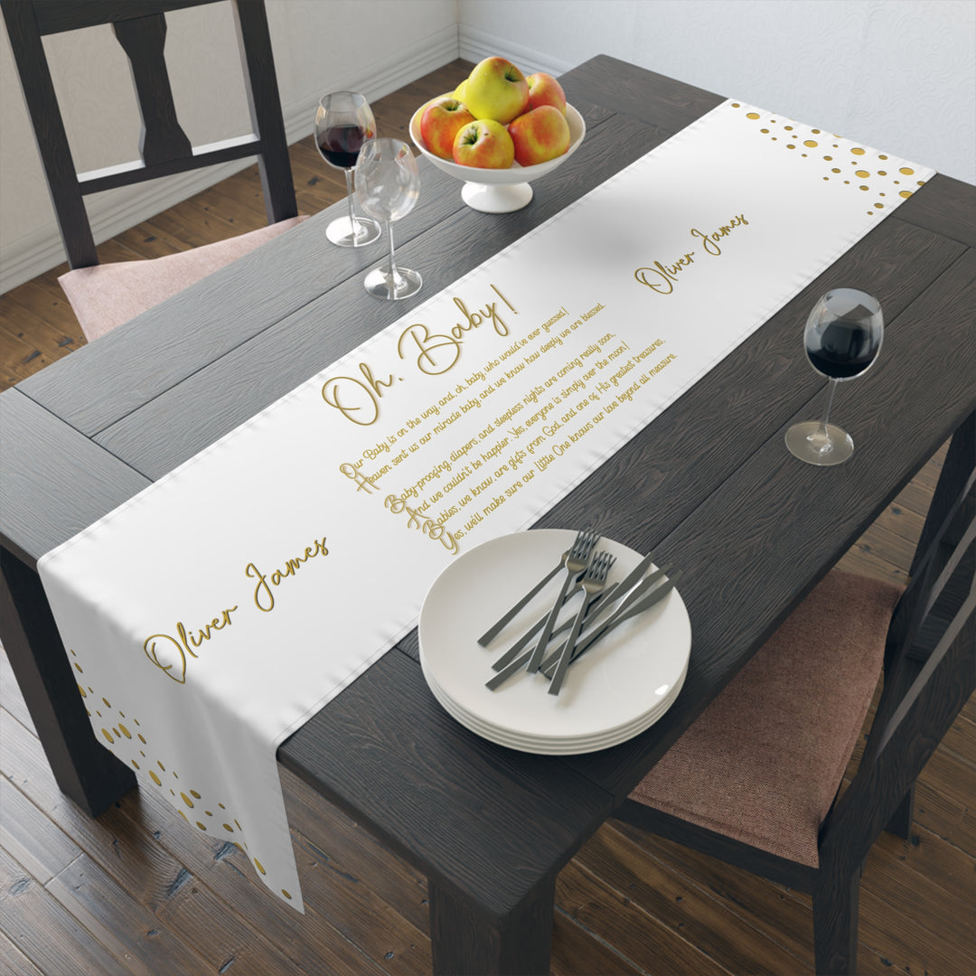 “Oh, Baby” Table Runner - Personalized