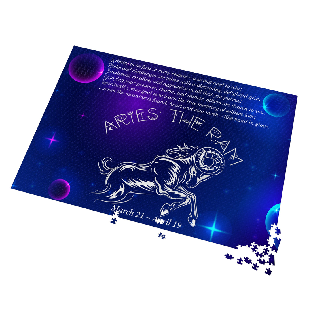 Aries Acrostic Poem Puzzle - Tin Box