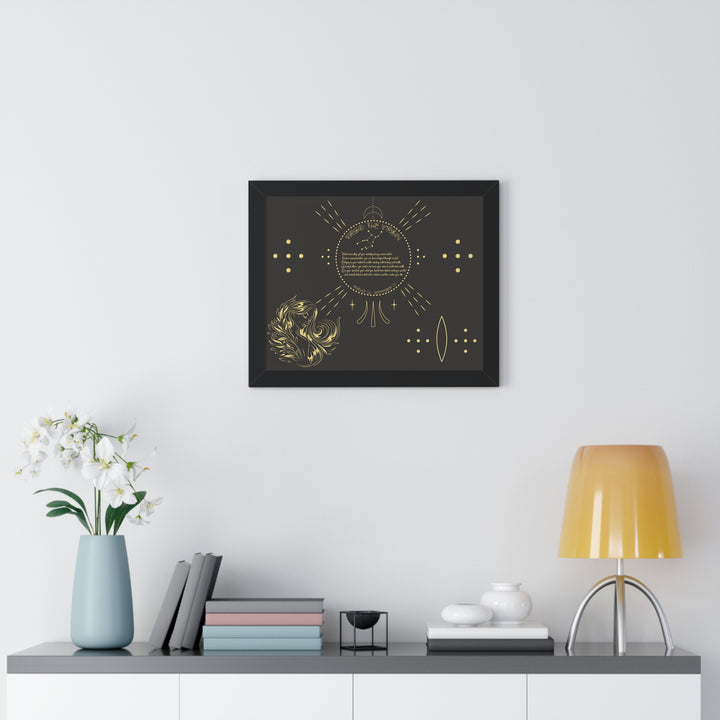 Written in the Stars Framed Acrostic Poem Print - Virgo