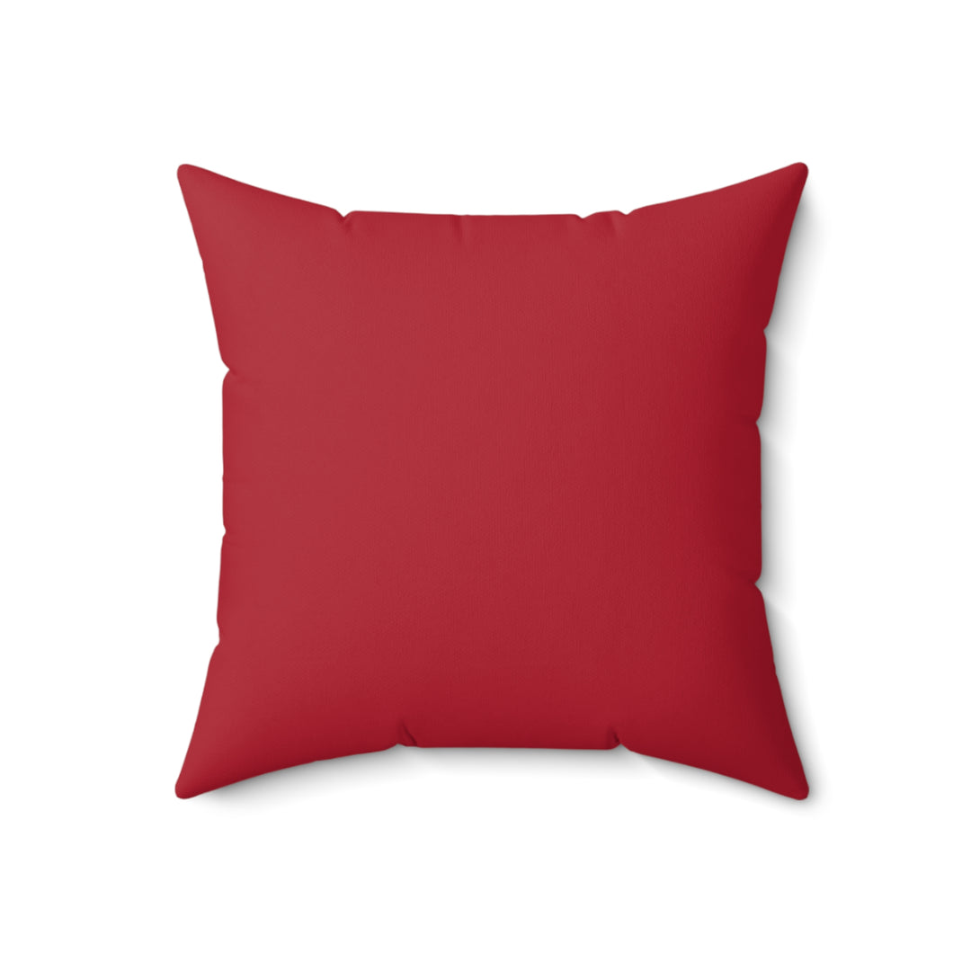 "Lead" Acrostic Poem Pillow from "Learn, Lead, Believe" Collection - Red