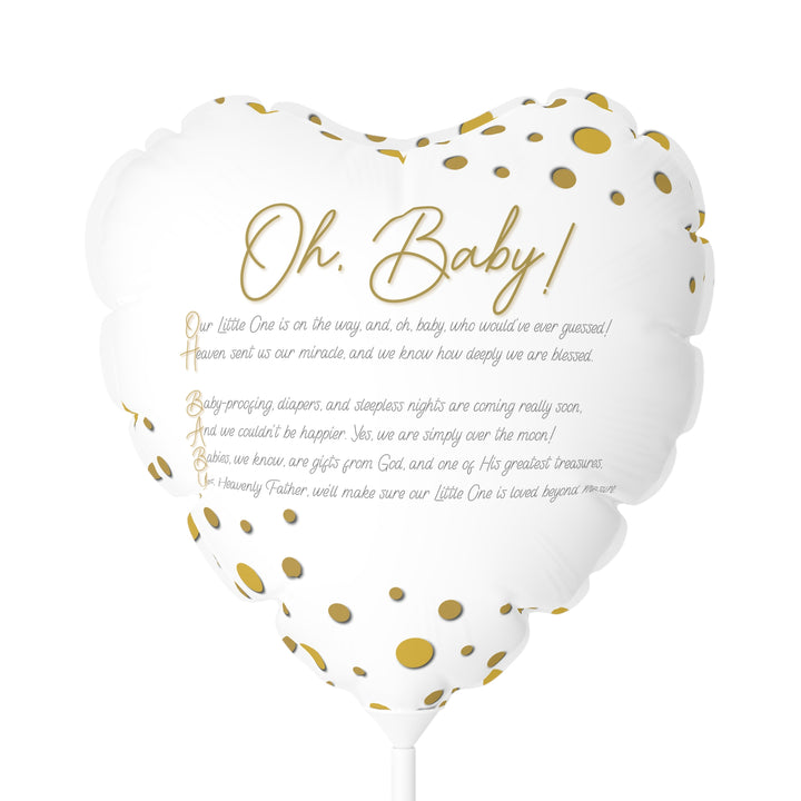 Oh, Baby! 11" Acrostic Poem Balloon -  No Personalization
