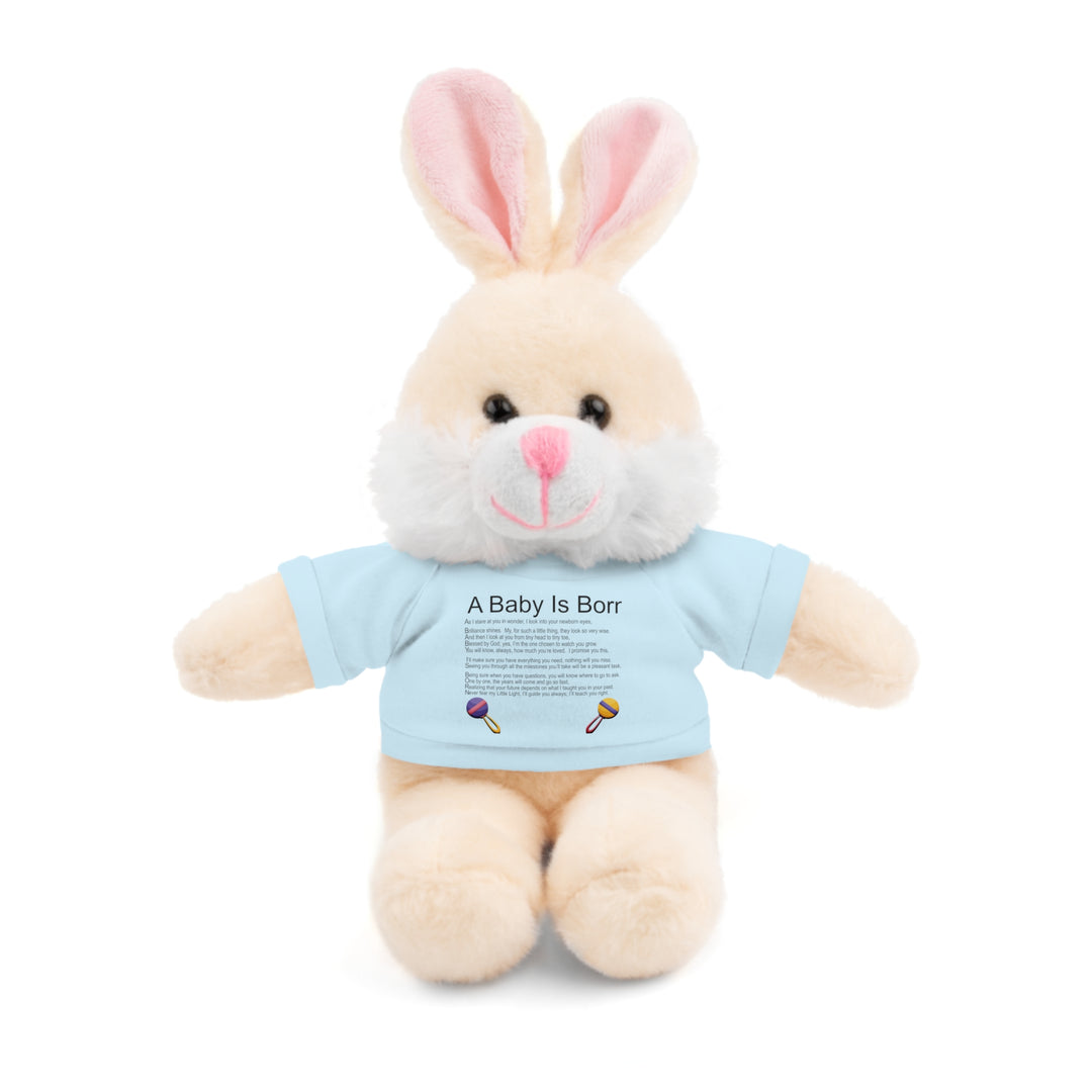 A Baby is Born Acrostic Poem Stuffed Animal Collection with T-Shirt - Wings