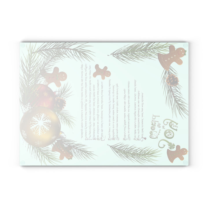 It's Just a Phrase Glass Cutting Board - "Joy to the World"