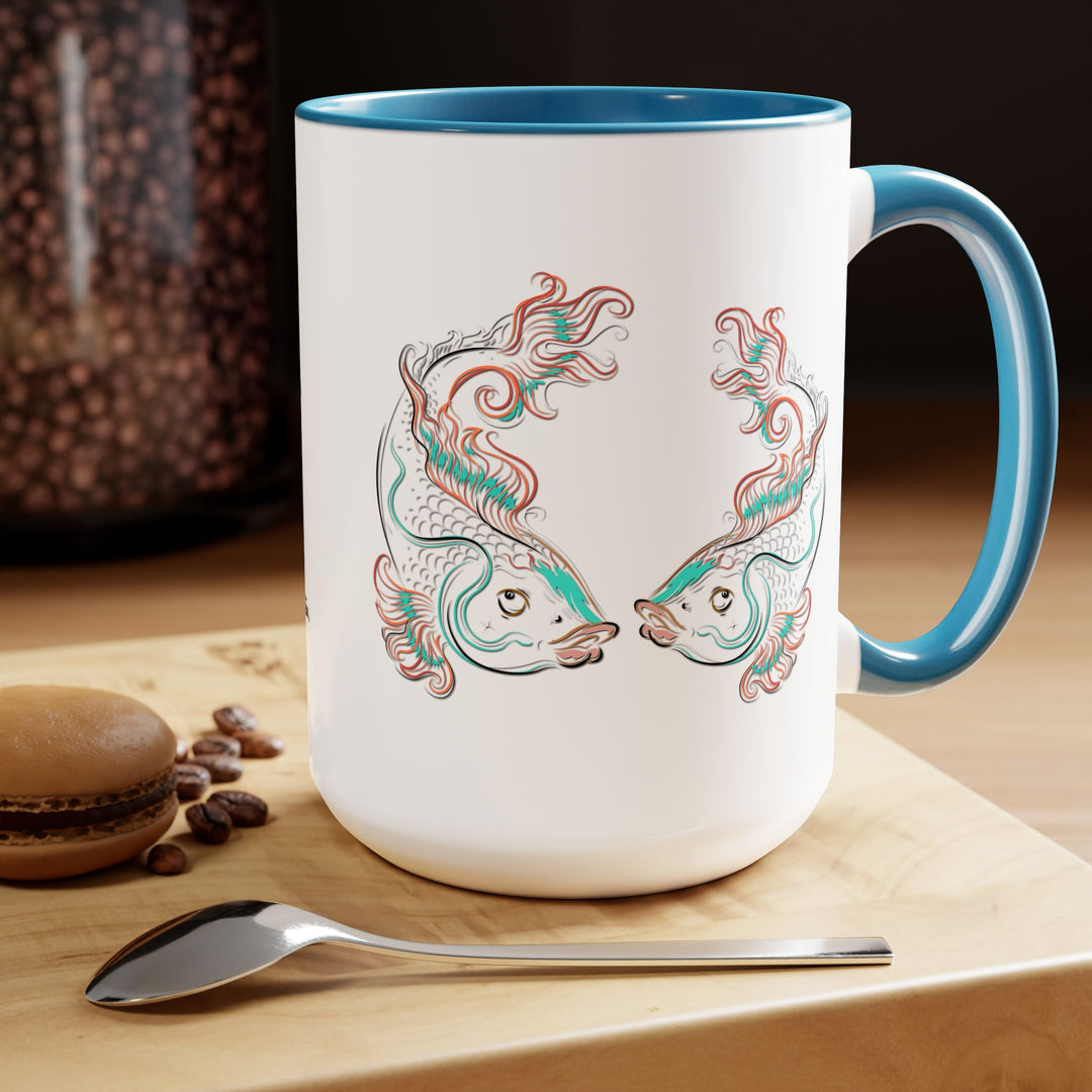 Pisces Two-Tone Coffee Mugs - 15oz