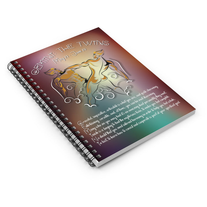 Written in the Stars "Gemini" Spiral Notebook - Ruled Line
