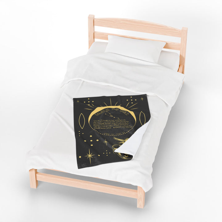 Taurus Acrostic Poem Velveteen Blanket