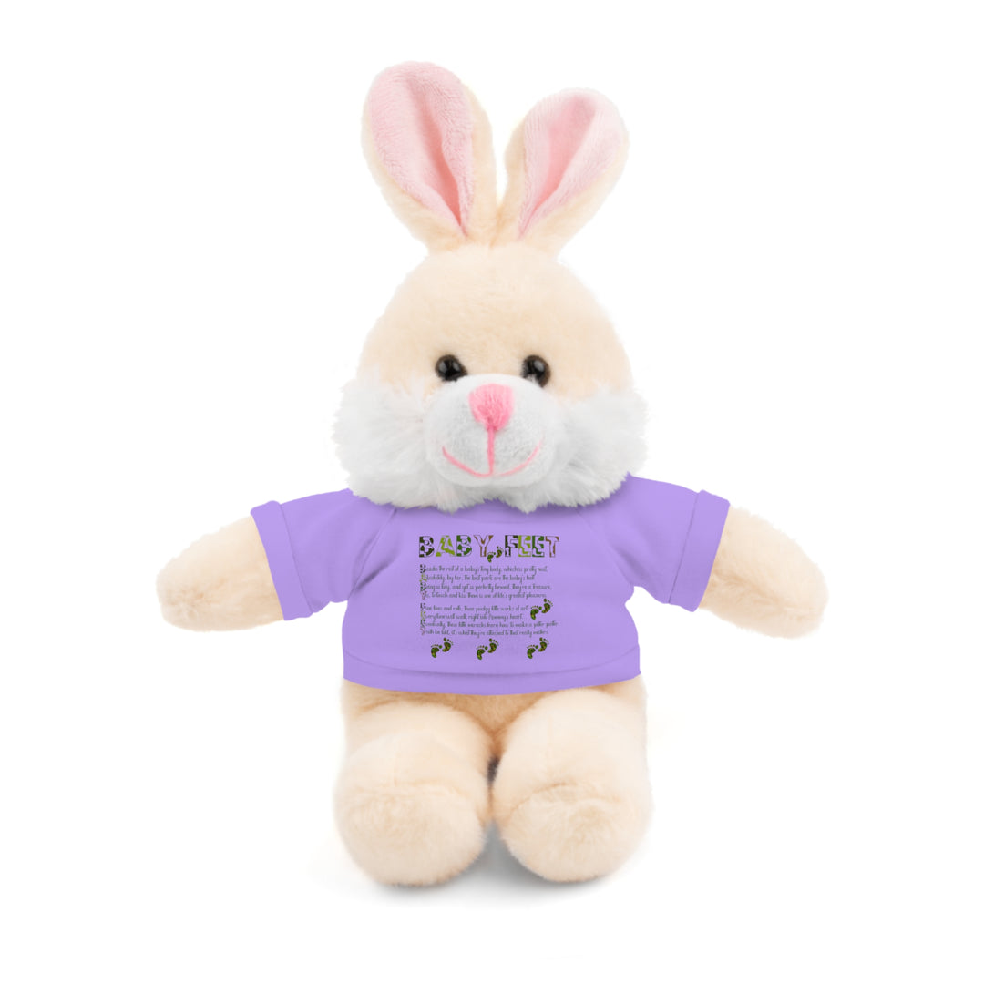 Baby Feet Acrostic Poem Stuffed Animal Collection with T-Shirt - Camo