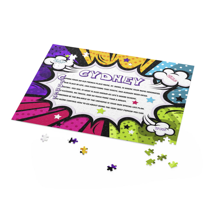Namesakes Personalized Acrostic Name Poem Jigsaw Puzzle - Comic Bright Burst
