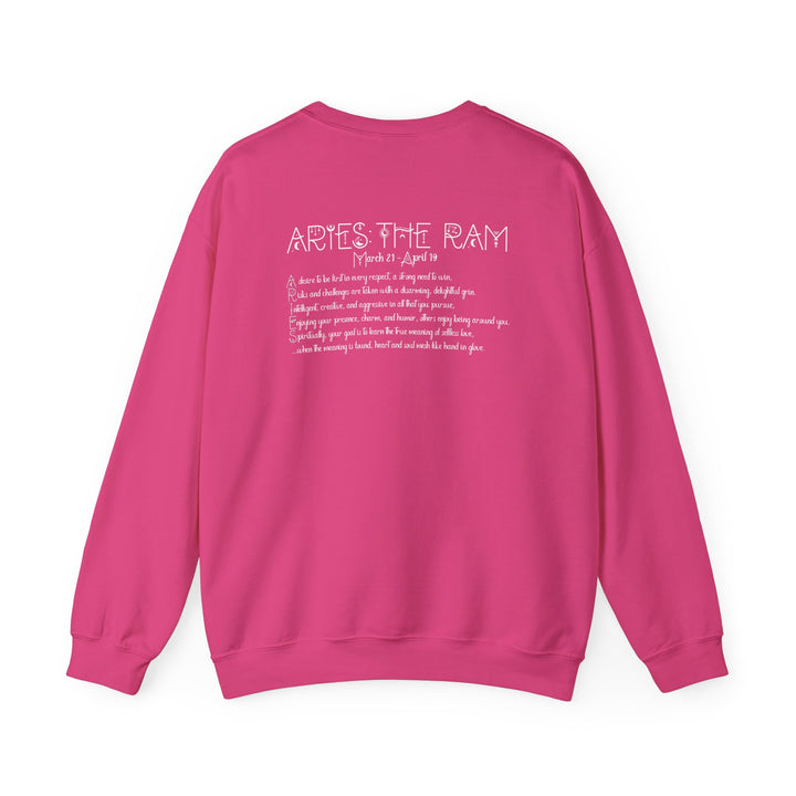 Aries Acrostic Poem Astrology Sweatshirt - Unisex