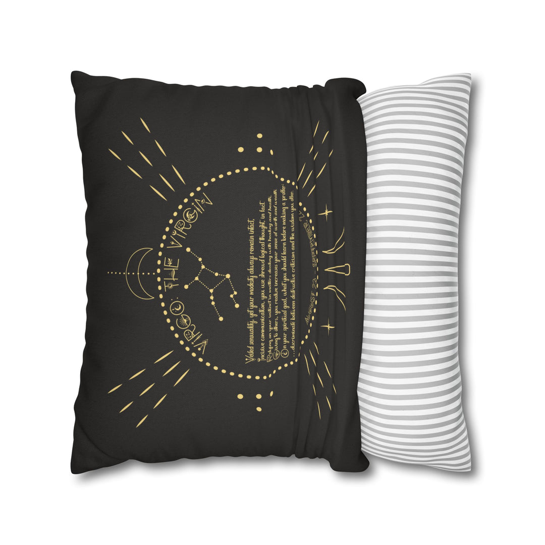 Virgo Acrostic Poem Pillow Cover